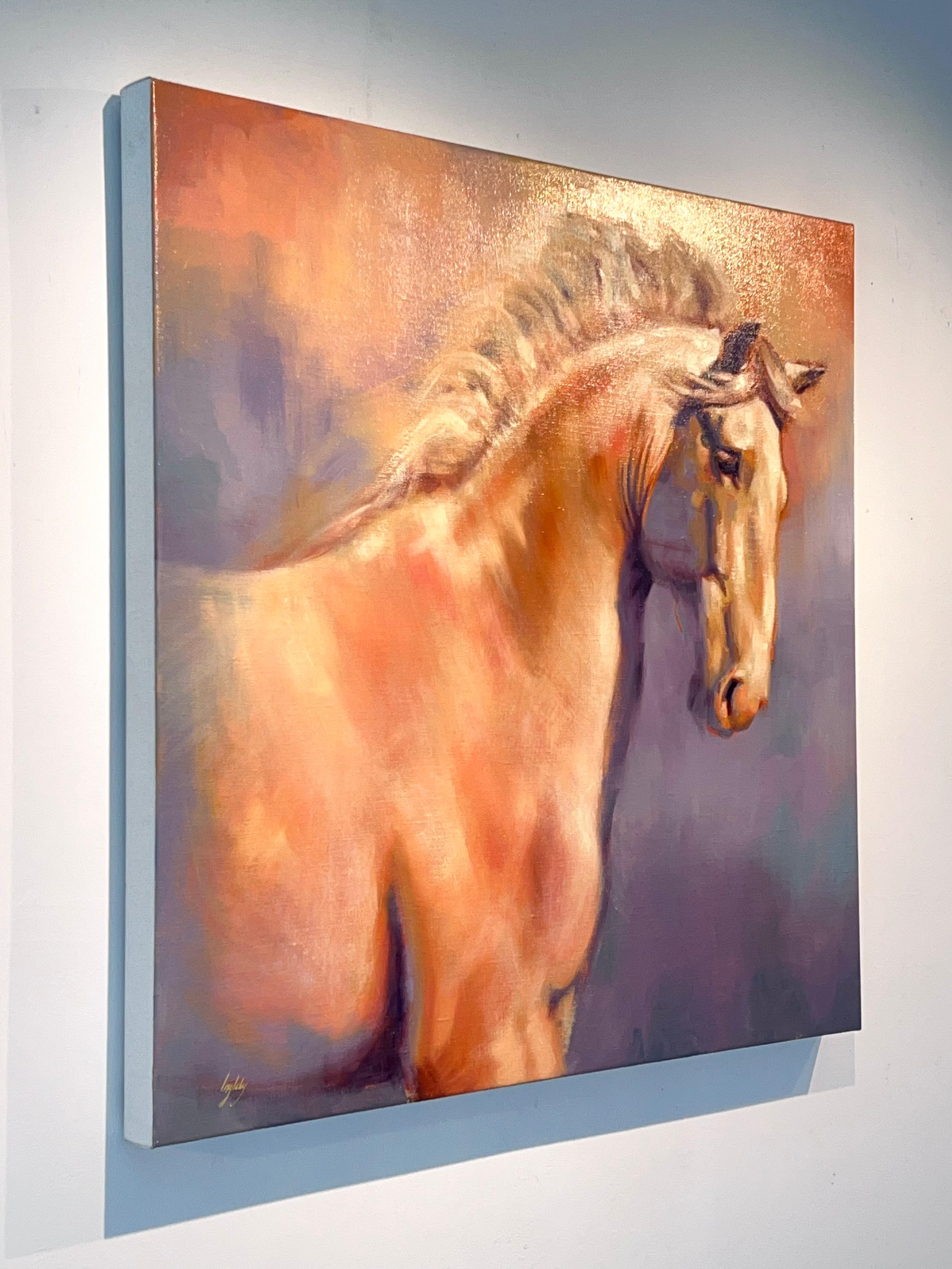 Lustre - peintures impressionnistes originales de la faune africaine - Art contemporain - Impressionnisme Painting par Catherine Ingleby