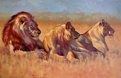 The Midas Touch - wildlife animal portrait study figurative oil painting artwork
