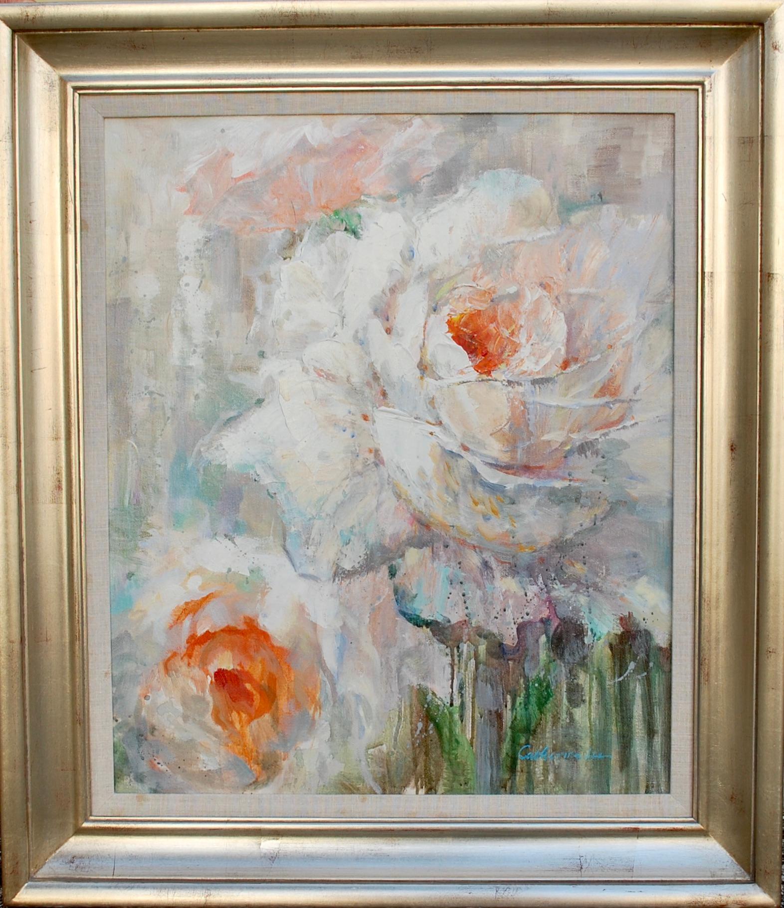 Rosas Blancas Óleo Sobre Lienzo 4