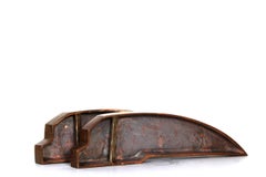 Cupric I and II, paire de sculptures en bronze de Catherine Lee