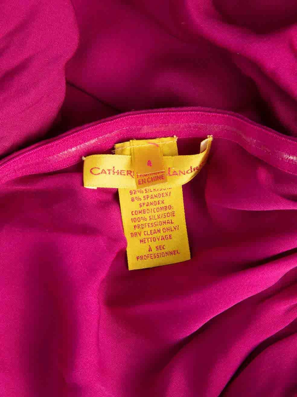 Catherine Malandrino Women's Pink One Shoulder Ruffle Accent Dress 1