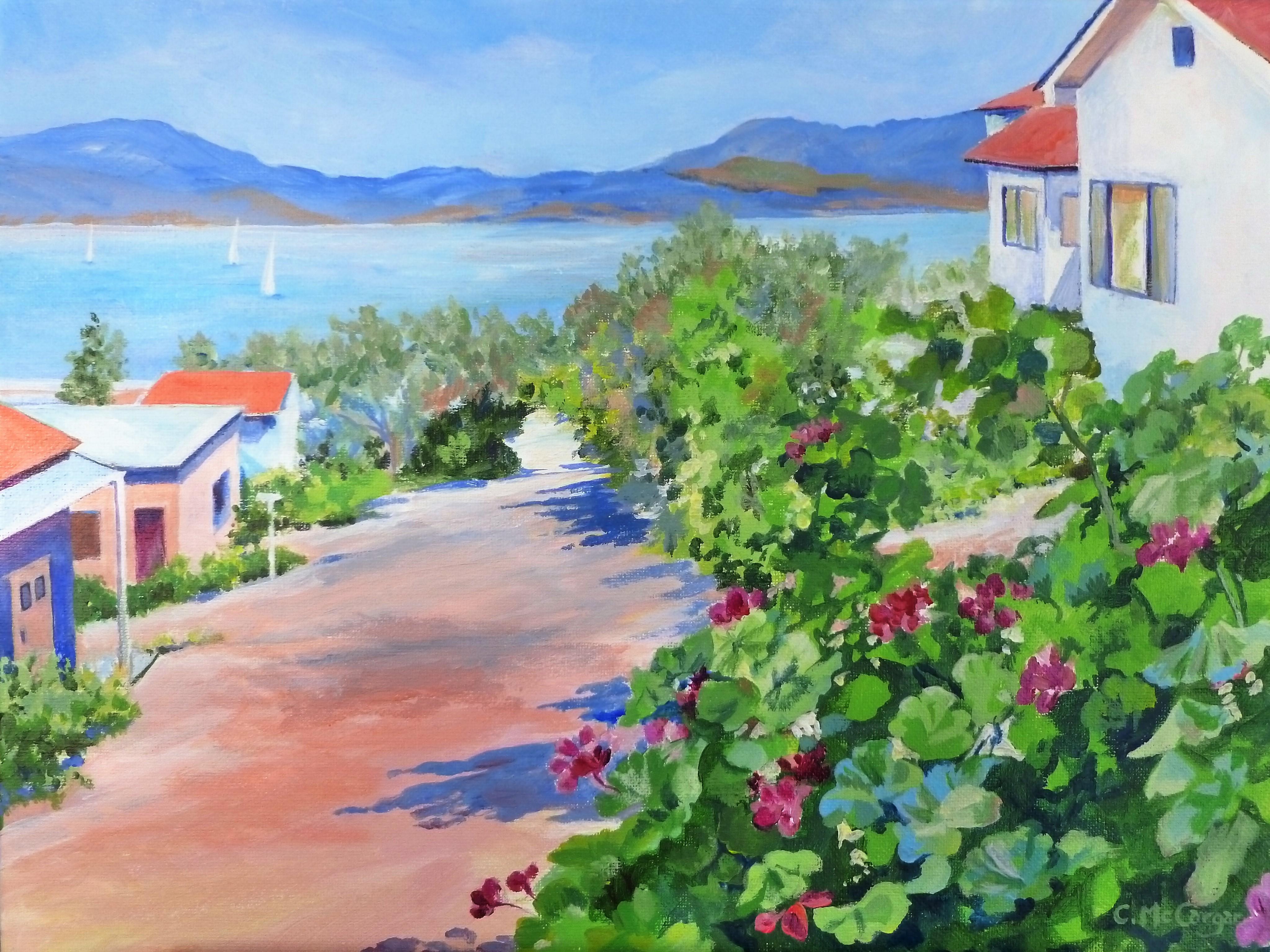 Catherine McCargar Interior Painting - With a View to the Water, Original Painting