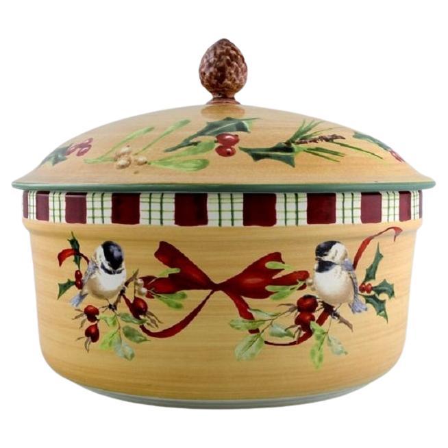 Catherine McClung for Lenox, "Winter Greetings Everyday", Large Lidded Tureen For Sale