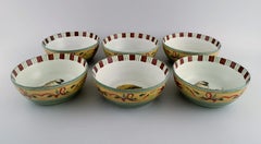 Catherine McClung for Lenox, "Winter Greetings Everyday", Six Bowls in Stoneware