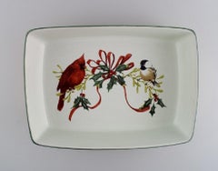 Catherine McClung for Lenox, "Winter Greetings Everyday", Two Large Dishes