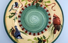 Catherine McClung for Lenox, "Winter Greetings", Large Round Dish