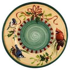 Catherine McClung for Lenox, "Winter Greetings", Large Round Dish