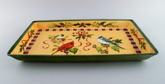 Catherine McClung for Lenox. "Winter greetings". Large serving dish.