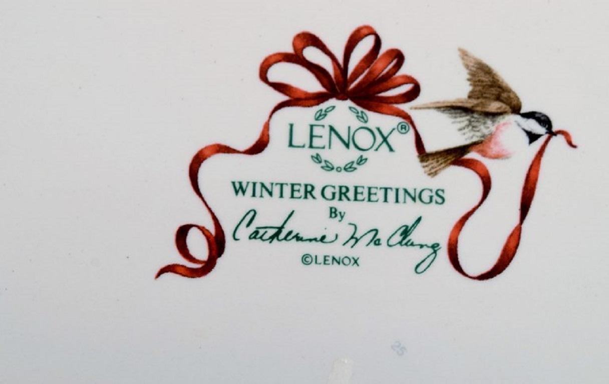 lenox winter greetings platter