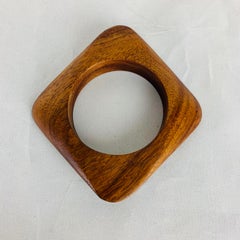 Catherine Noll teak bracelet, french jewelry