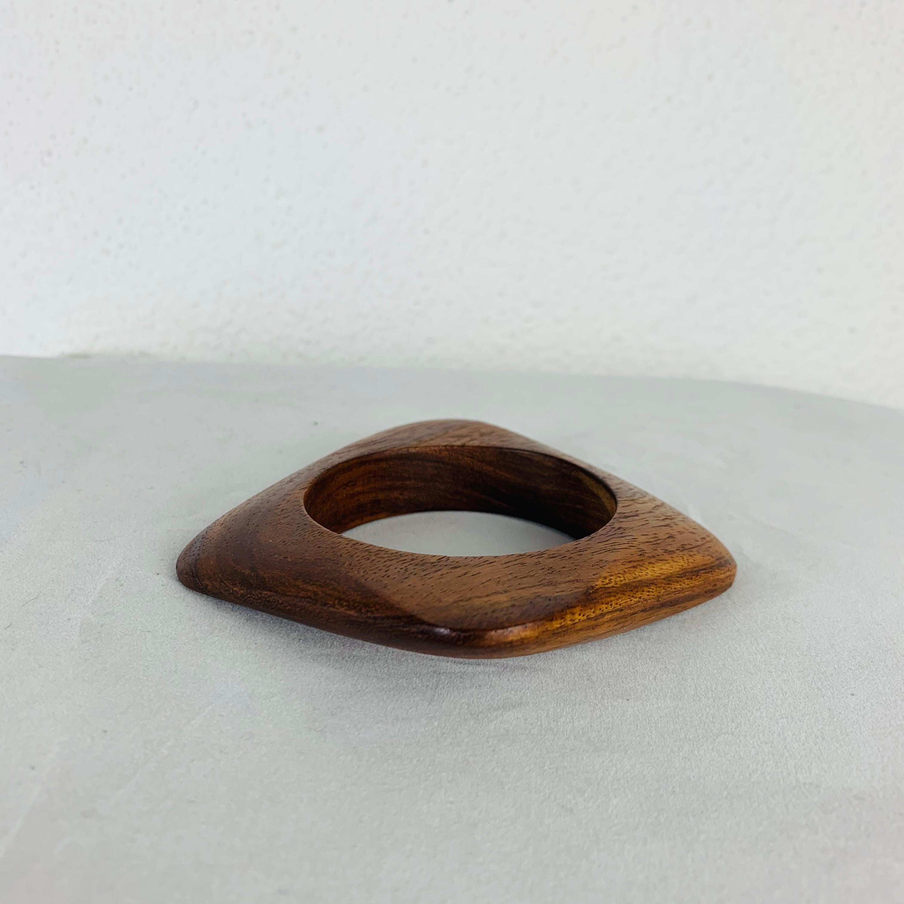Bois Catherine Noll bracelet en teck, bijoux français en vente