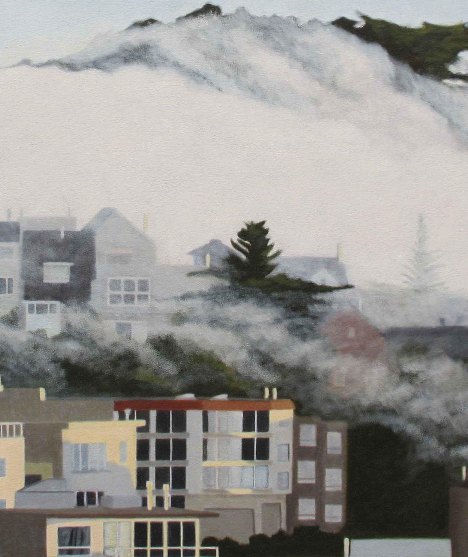 Fog Over Roosevelt - Painting by Catherine Palmer