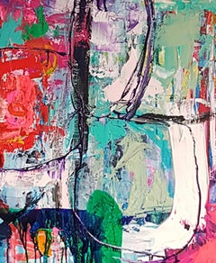 Große Persönlichkeit, Catherine Pennington-Meyer, abstraktes Originalgemälde