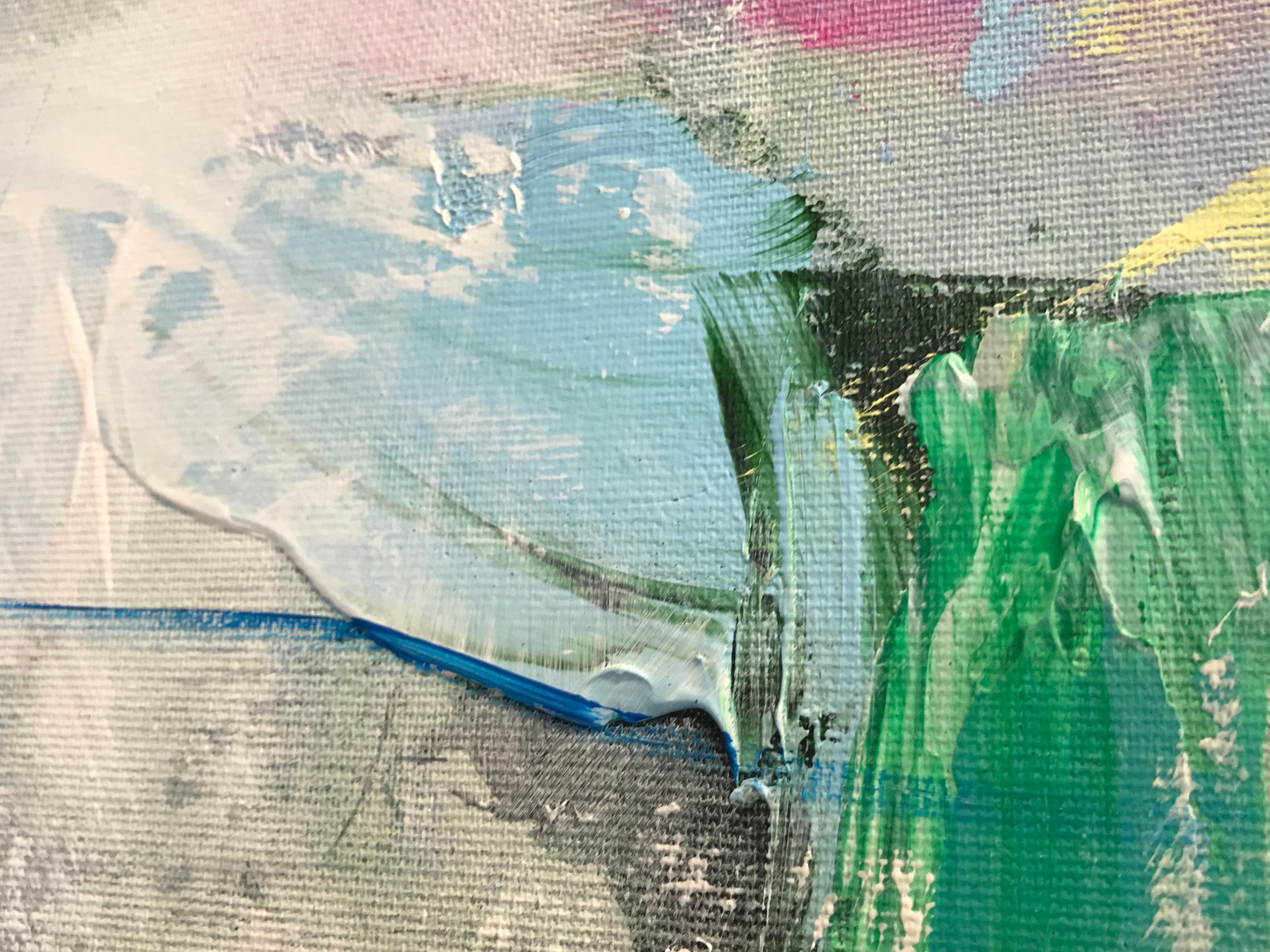 Conceptual, Pintura original, Arte abstracto, Pintura colorida, Por capas en venta 4