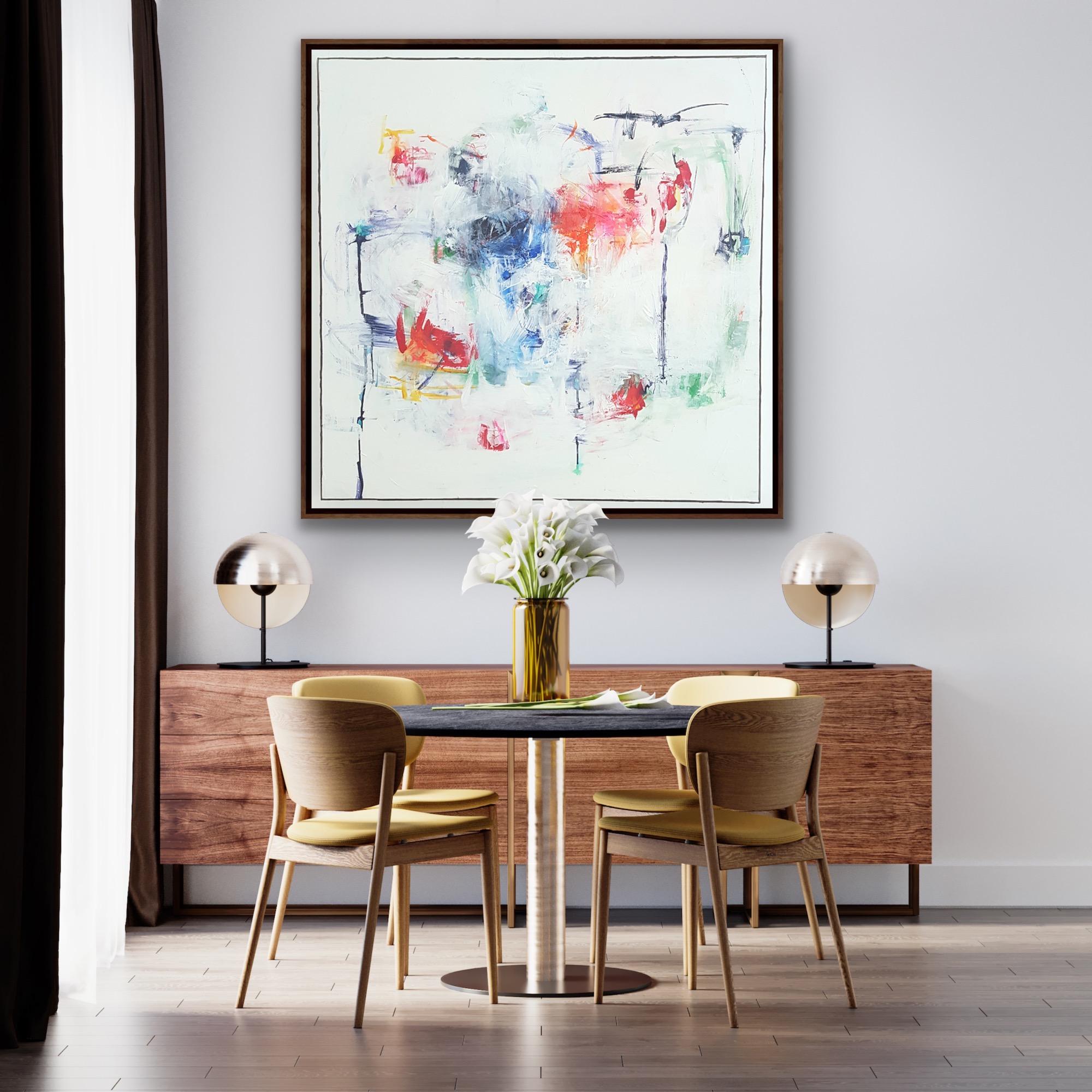 Sollevamento, Luce Quadri astratti contemporanei, Opere d'arte sul movimento atmosferico - Painting Astratto di Catherine Pennington-Meyer
