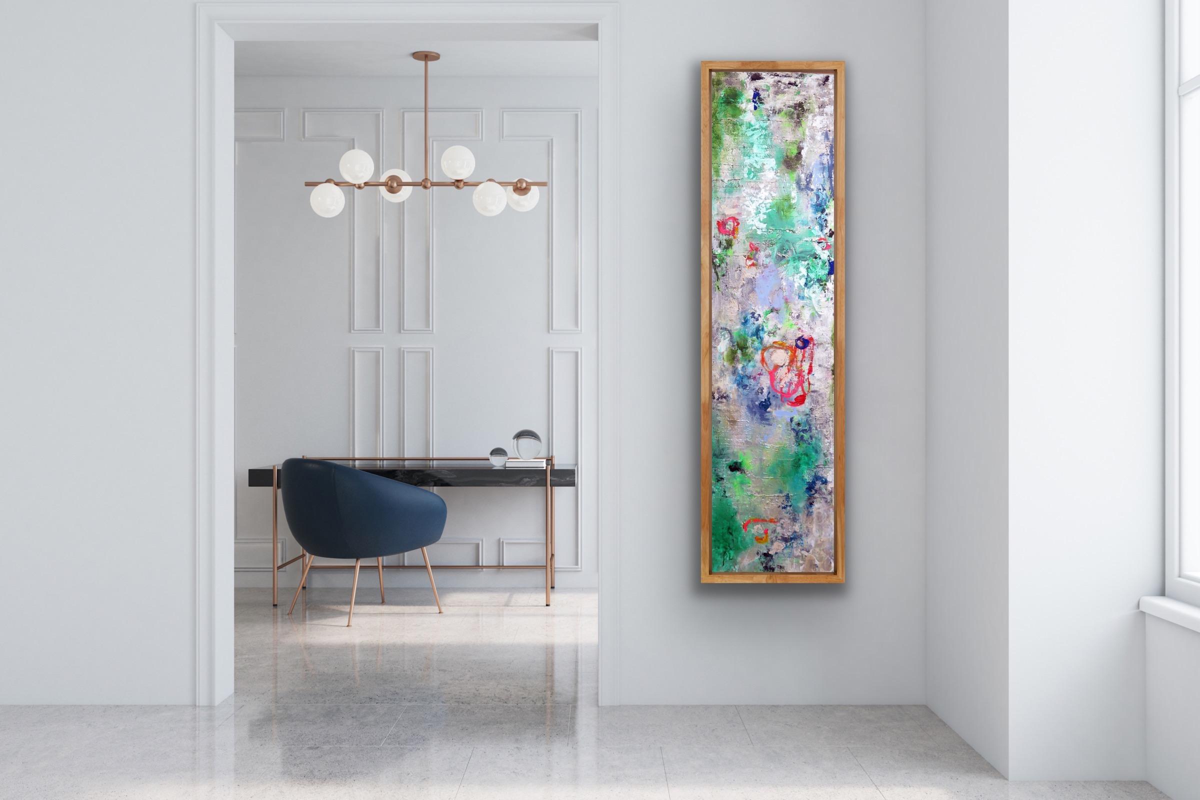 Printemps, Pittura astratta originale, Pittura in stile Jackson Pollock Arte Luminosa in vendita 2