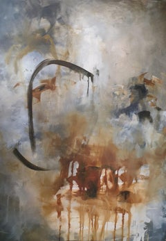 Sin Título, Pintura Abstracta Atmosférica, Arte Neutro, Arte de Declaración Tonal Sutil
