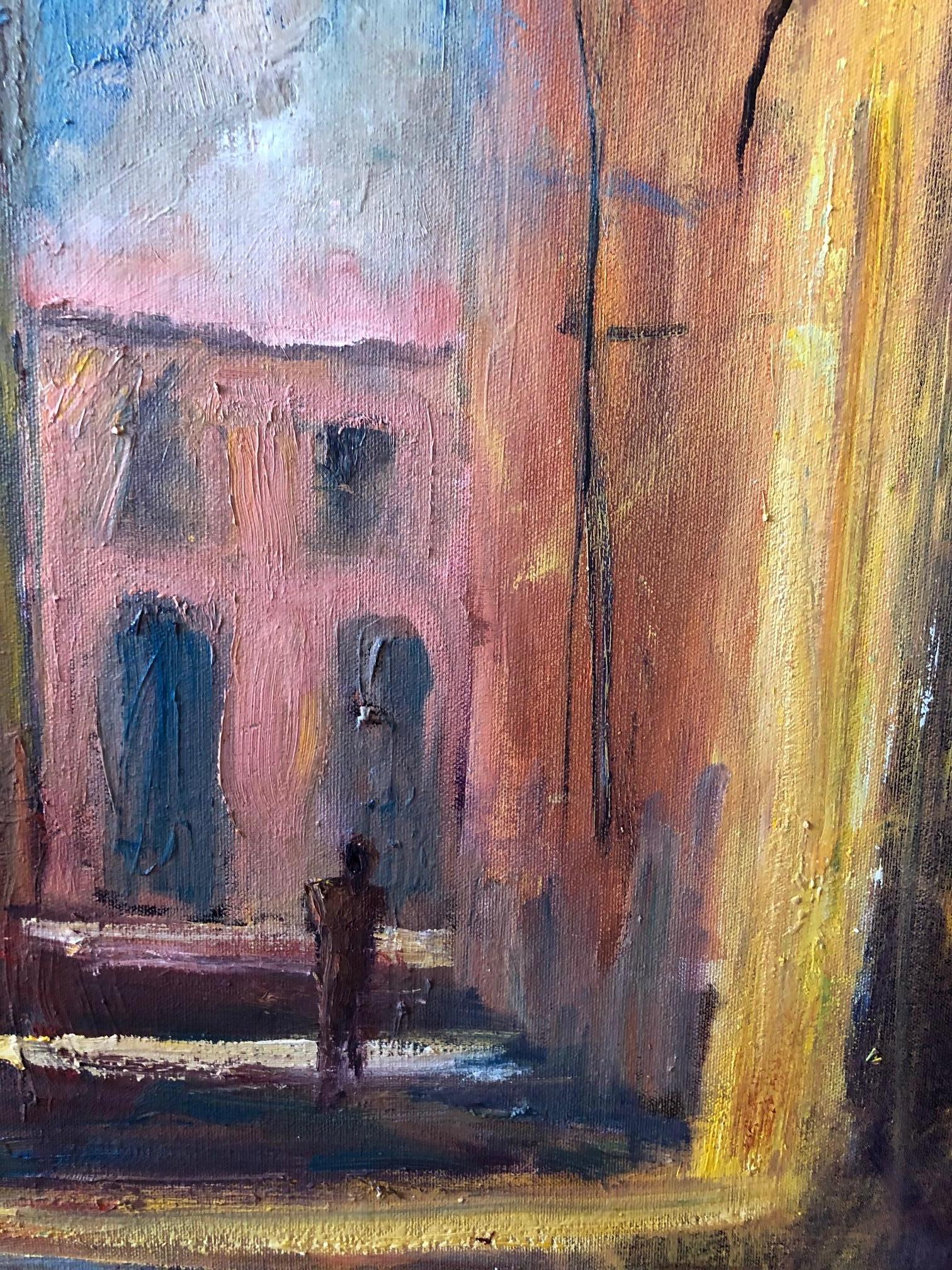 abstract city painting