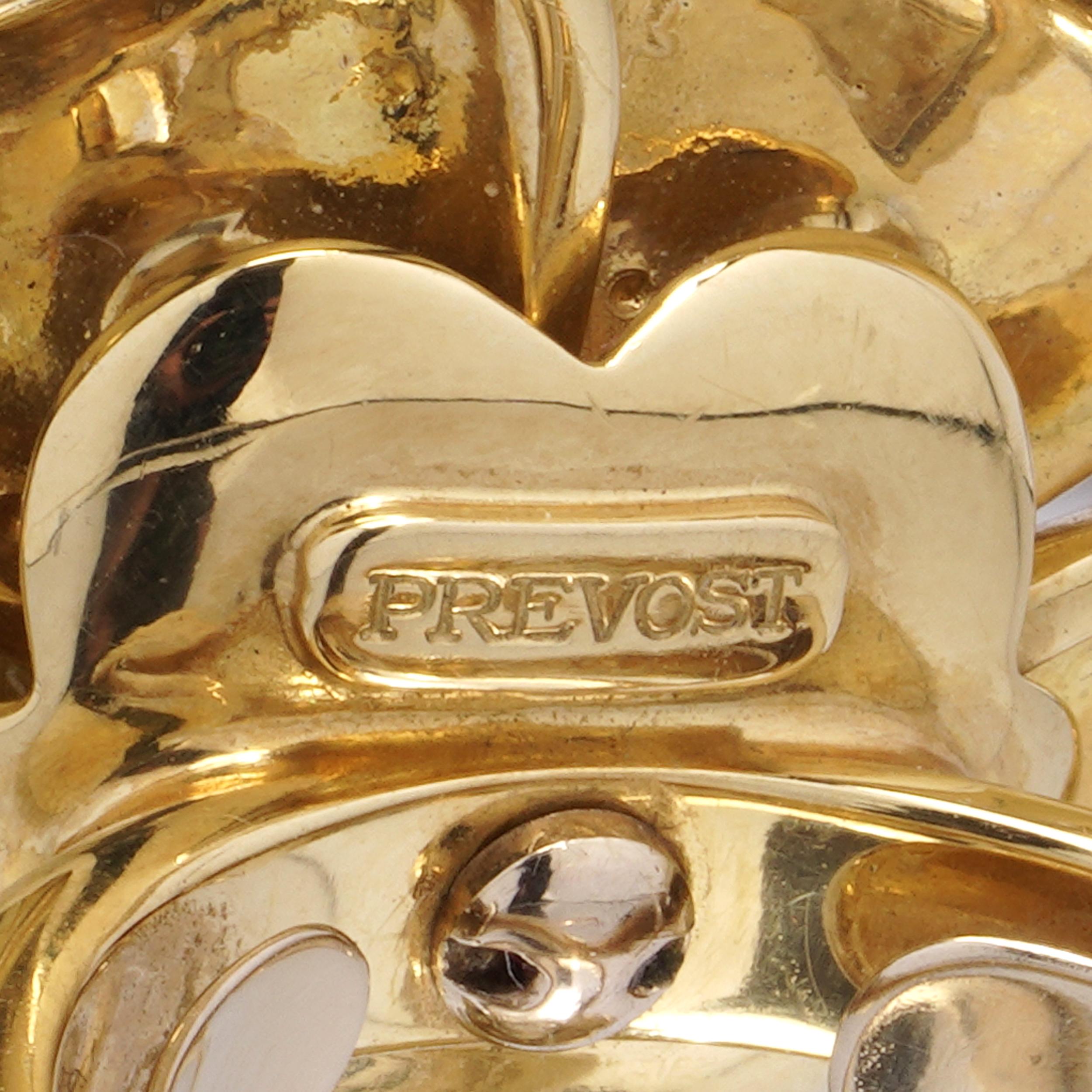 Catherine Prevost 18kt Yellow Gold and Diamond Flower Ring en venta 1