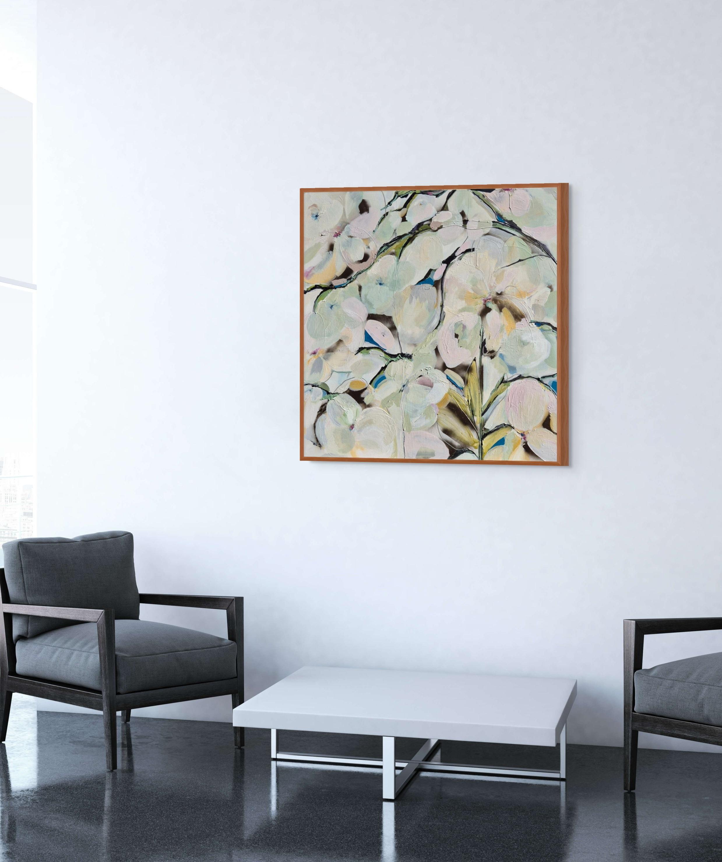 Blossoms for August #2, peinture originale, art abstrait - Painting de Catherine Ruth Church
