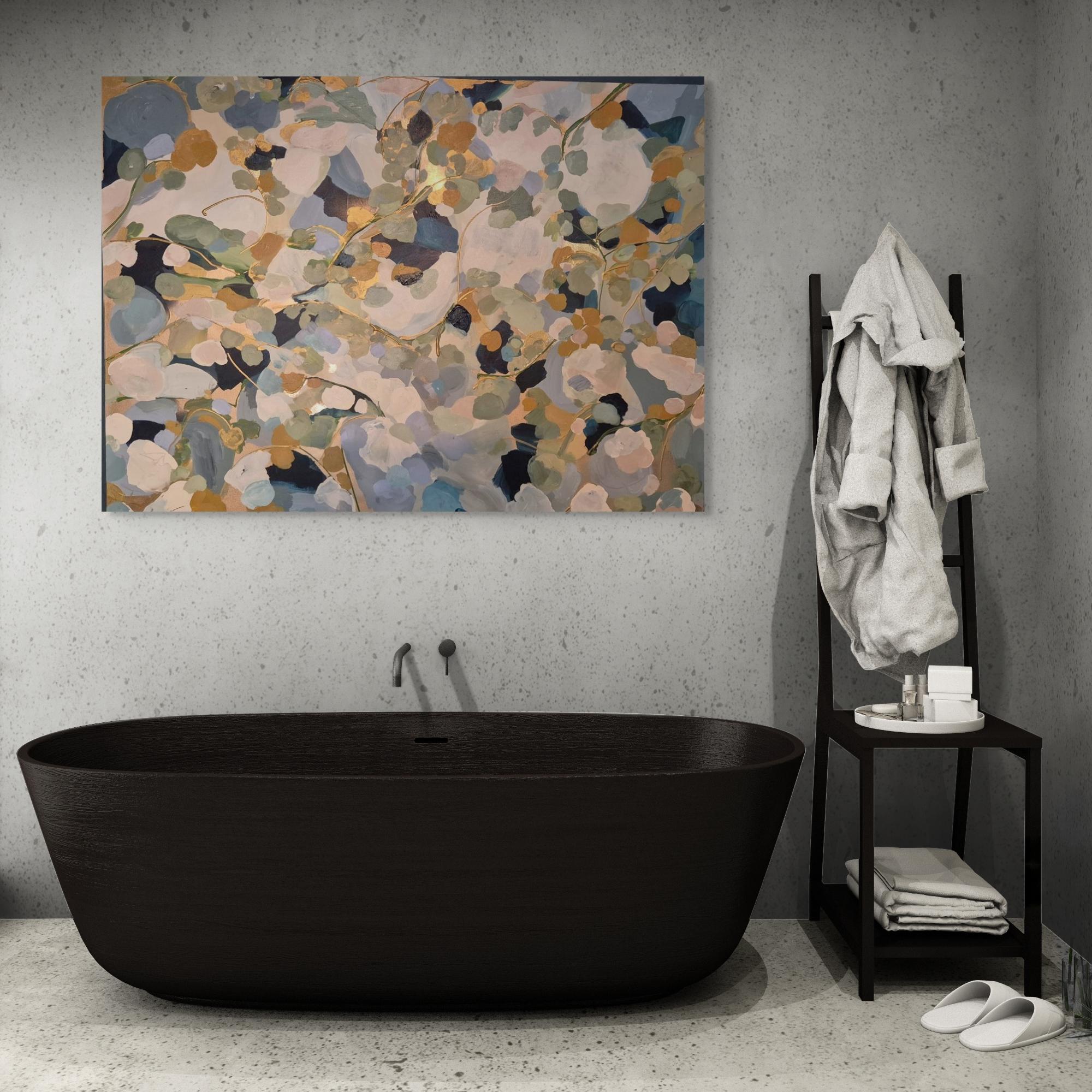 Blüten für Herbst #1, Originalgemälde, Abstrakte Kunst im Angebot 1