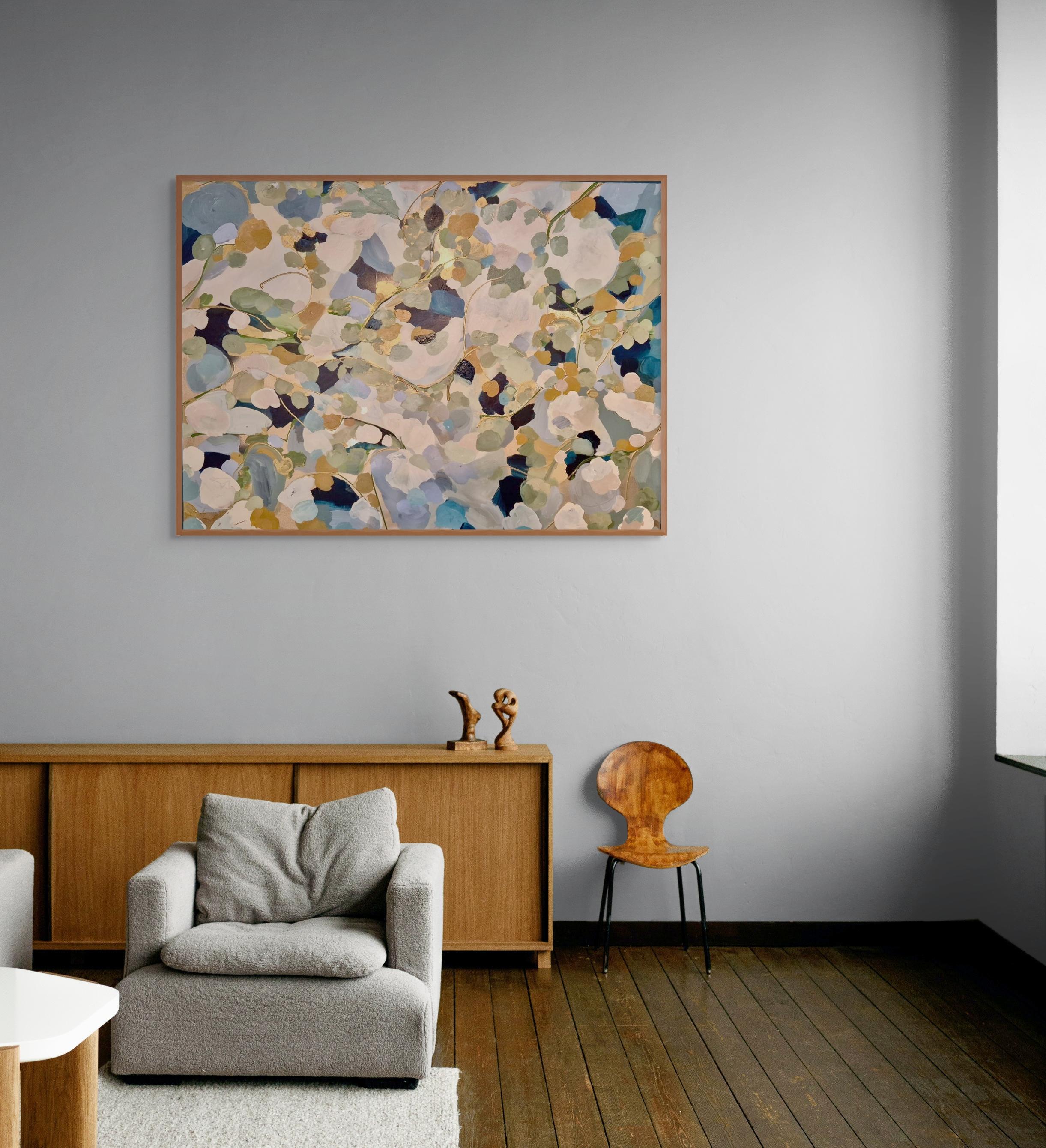 Blüten für Herbst #1, Originalgemälde, Abstrakte Kunst im Angebot 3
