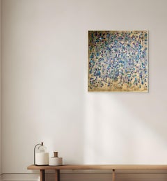 Burgundy and Green Vines, Original Painting, Abstract art