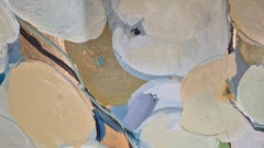 Cream Blossoms 25, Original Painting, Abstract art
