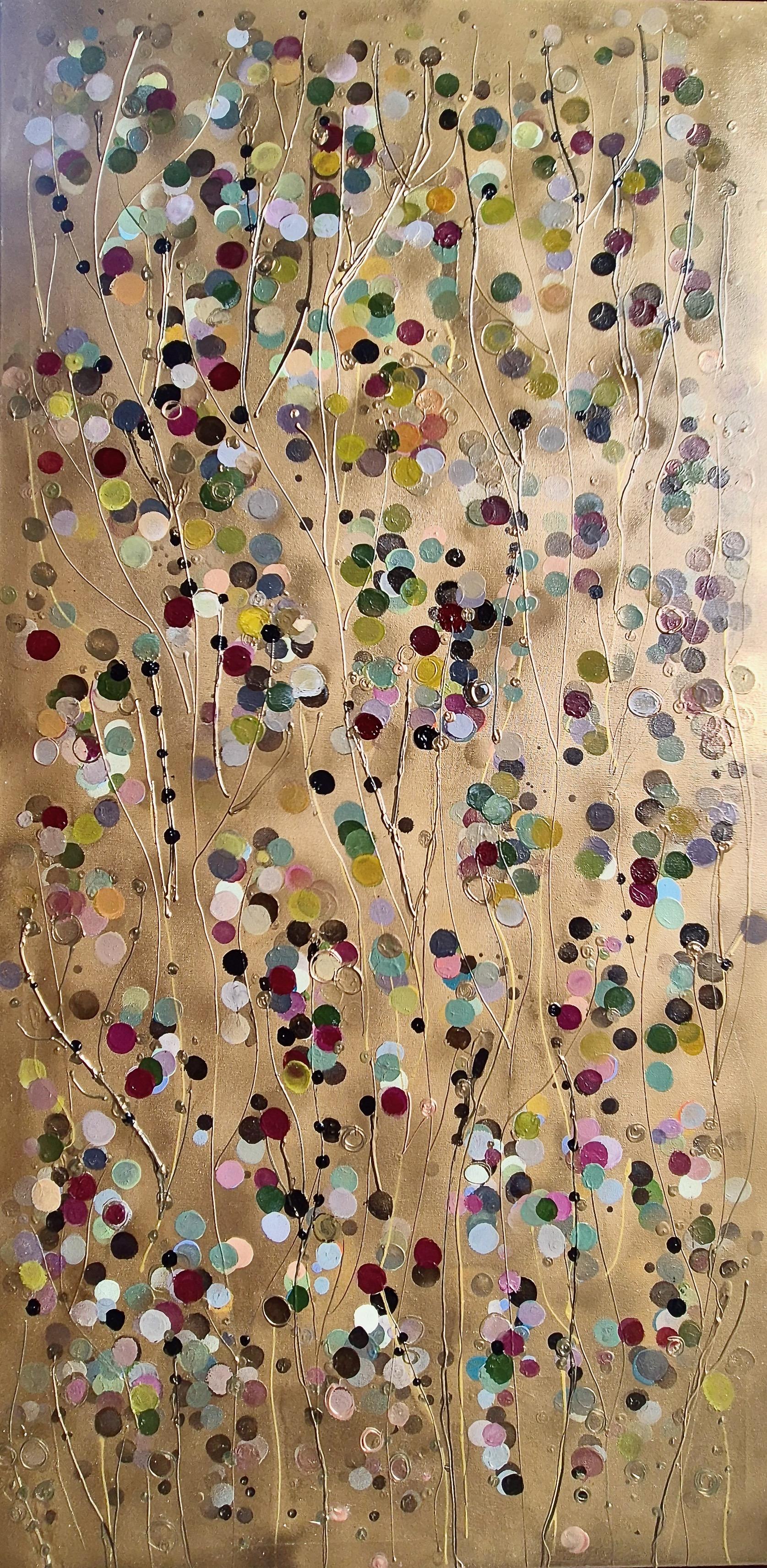 Abstract Painting de Catherine Ruth Church - Vides de cerezo doradas, Pintura original, Arte abstracto
