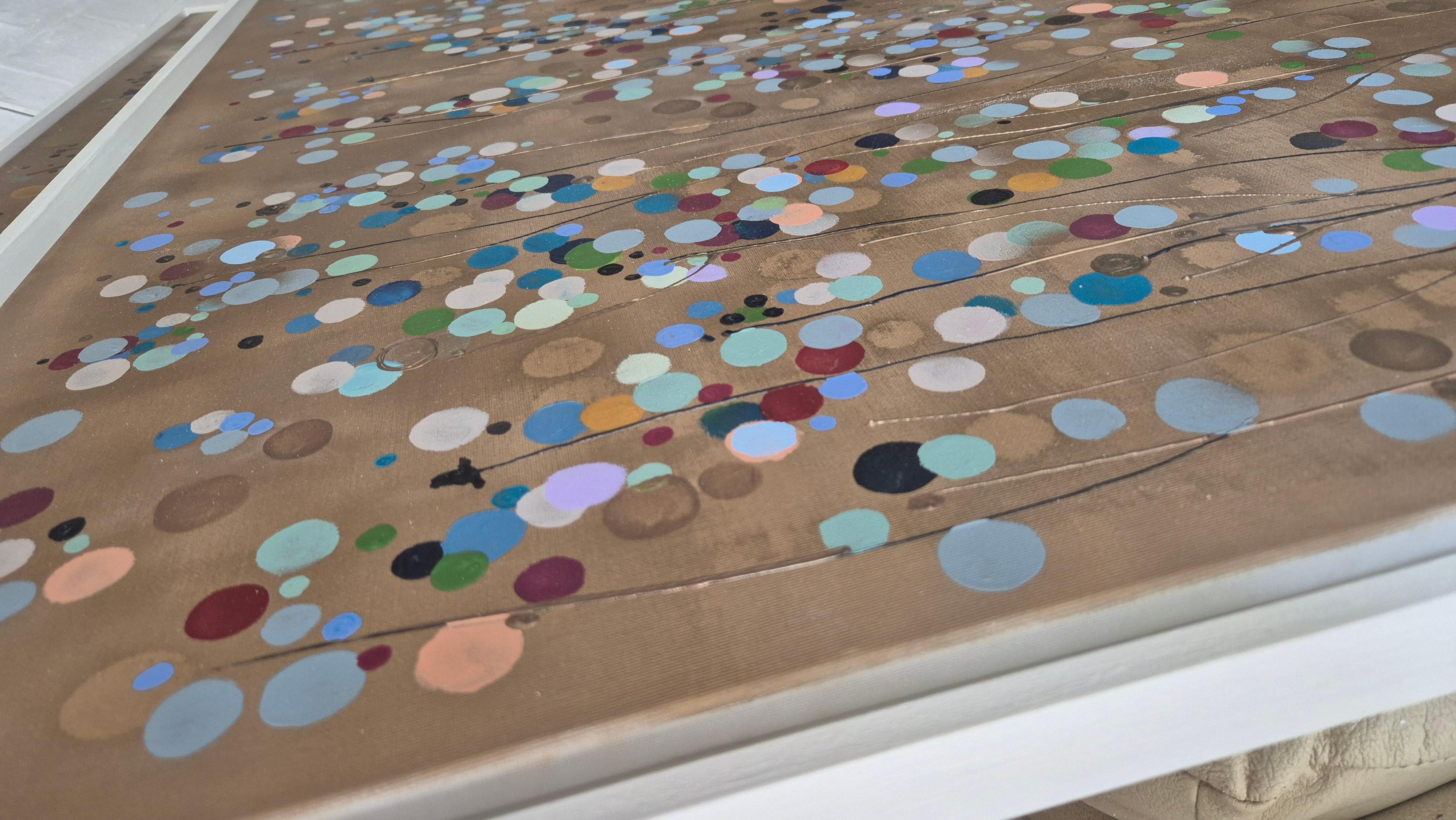 Dopo aver provato tantissime tecniche diverse per giocare con la versione paesaggio della mia Gold Splatter Spot Collection, questa è stata la prima in cui ho sentito di aver davvero azzeccato la tecnica e la tavolozza.

Acrilico, vernice dorata,