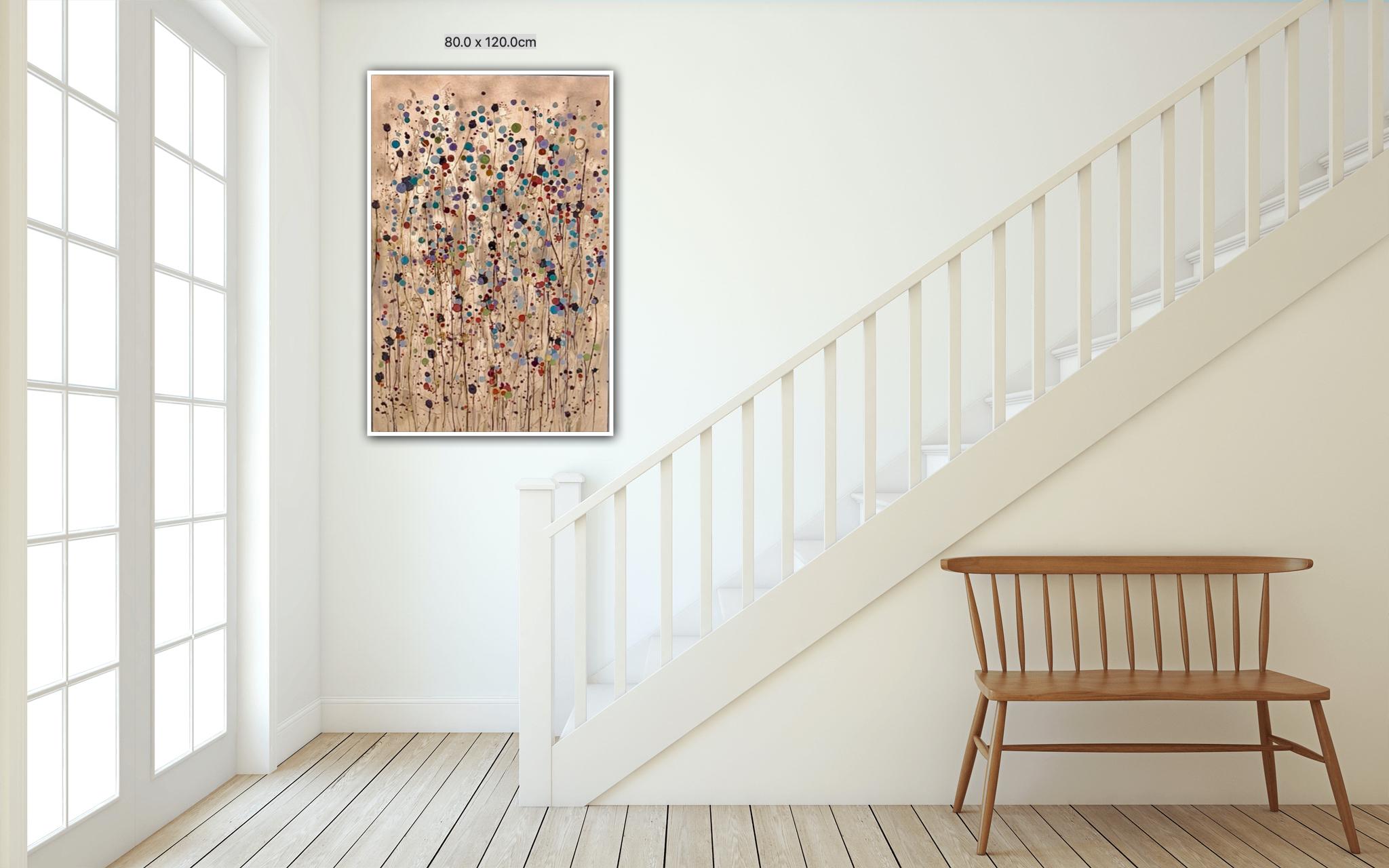 Salpicadura de oro - Painting Abstracto de Catherine Ruth Church