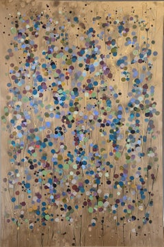 Ritratto con schizzi d'oro, Pittura originale, Arte astratta
