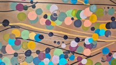 Gold Spot Flowers For You #2, Original Painting, Abstract art