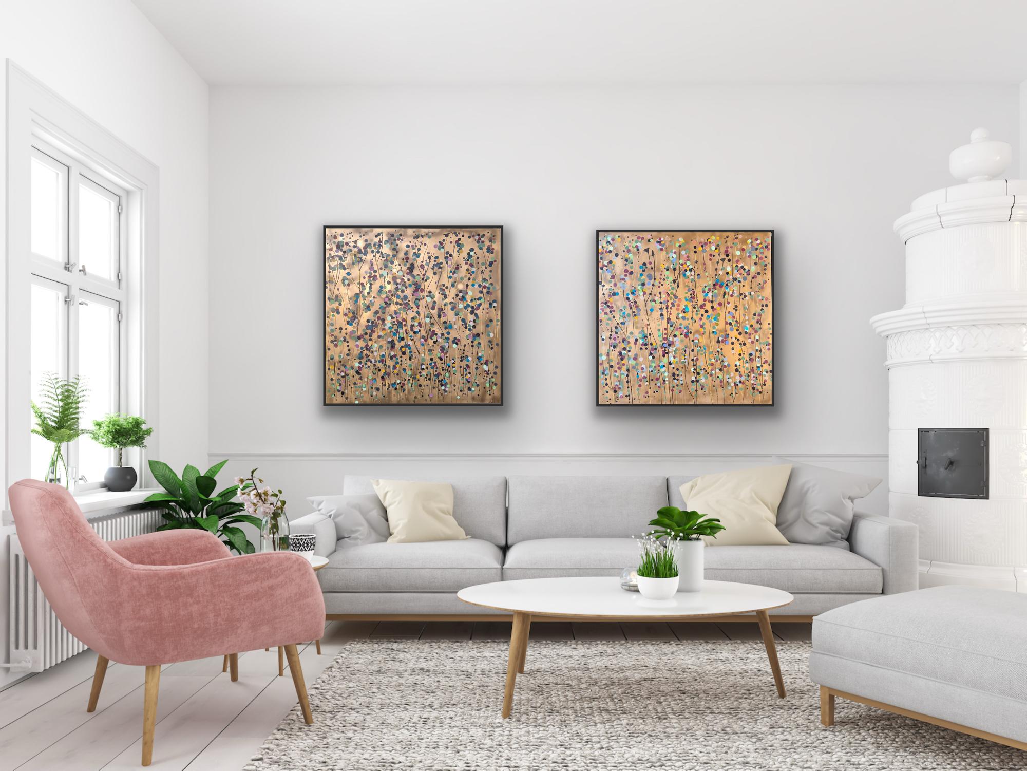 Fiori estivi a macchia d
oro
Fiori per te a macchia d
oro, dittico, Pittura originale