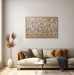 Gold Spot Vines#1, peinture originale, art abstrait