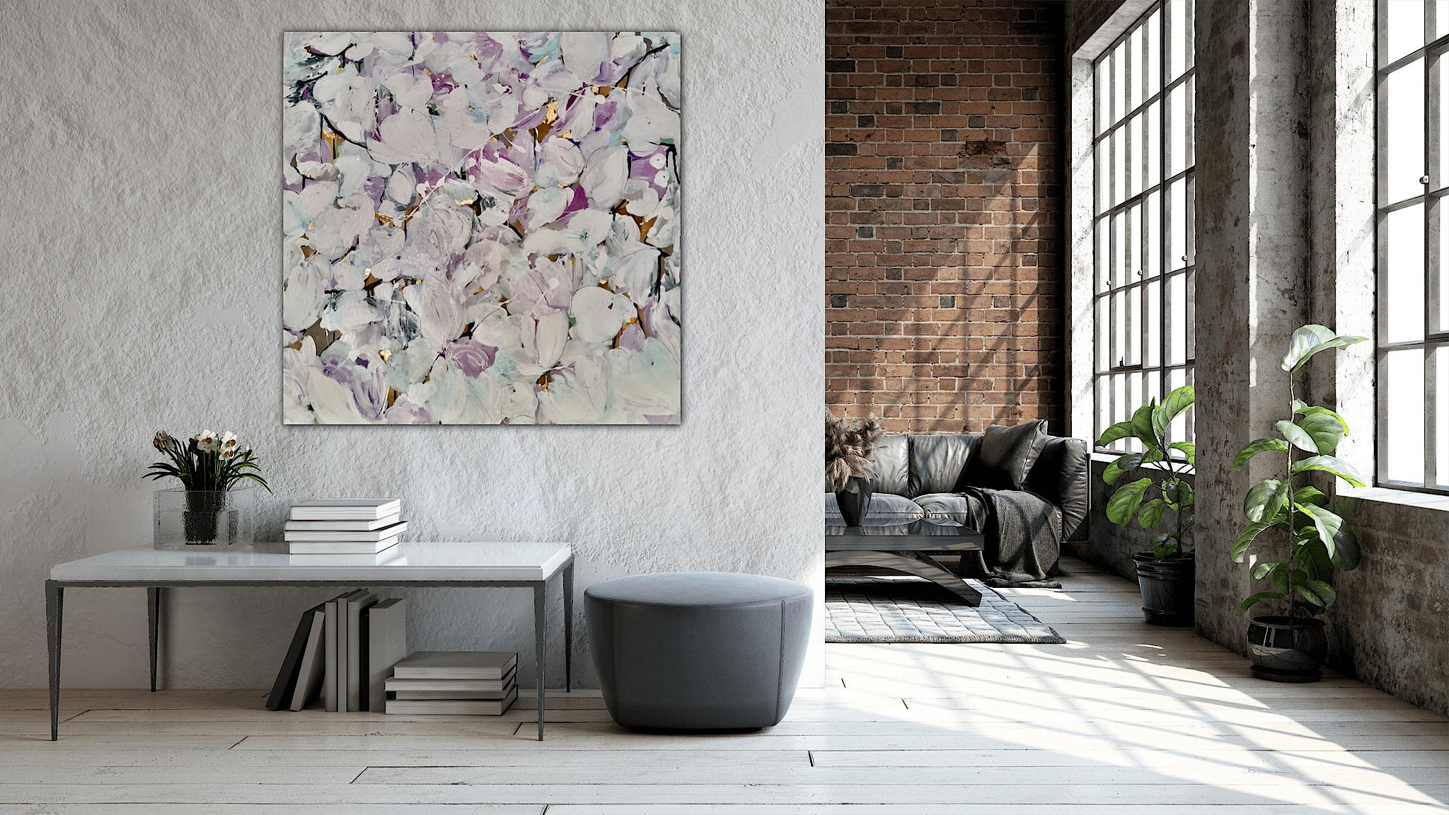 Magnolia Blossom, Original Painting, Floral, Abstract  For Sale 1