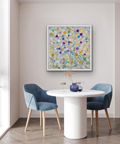 Tapestry: Homage to Paul Klee #2, Paul Klee Style Painting, Abstract Floral Art