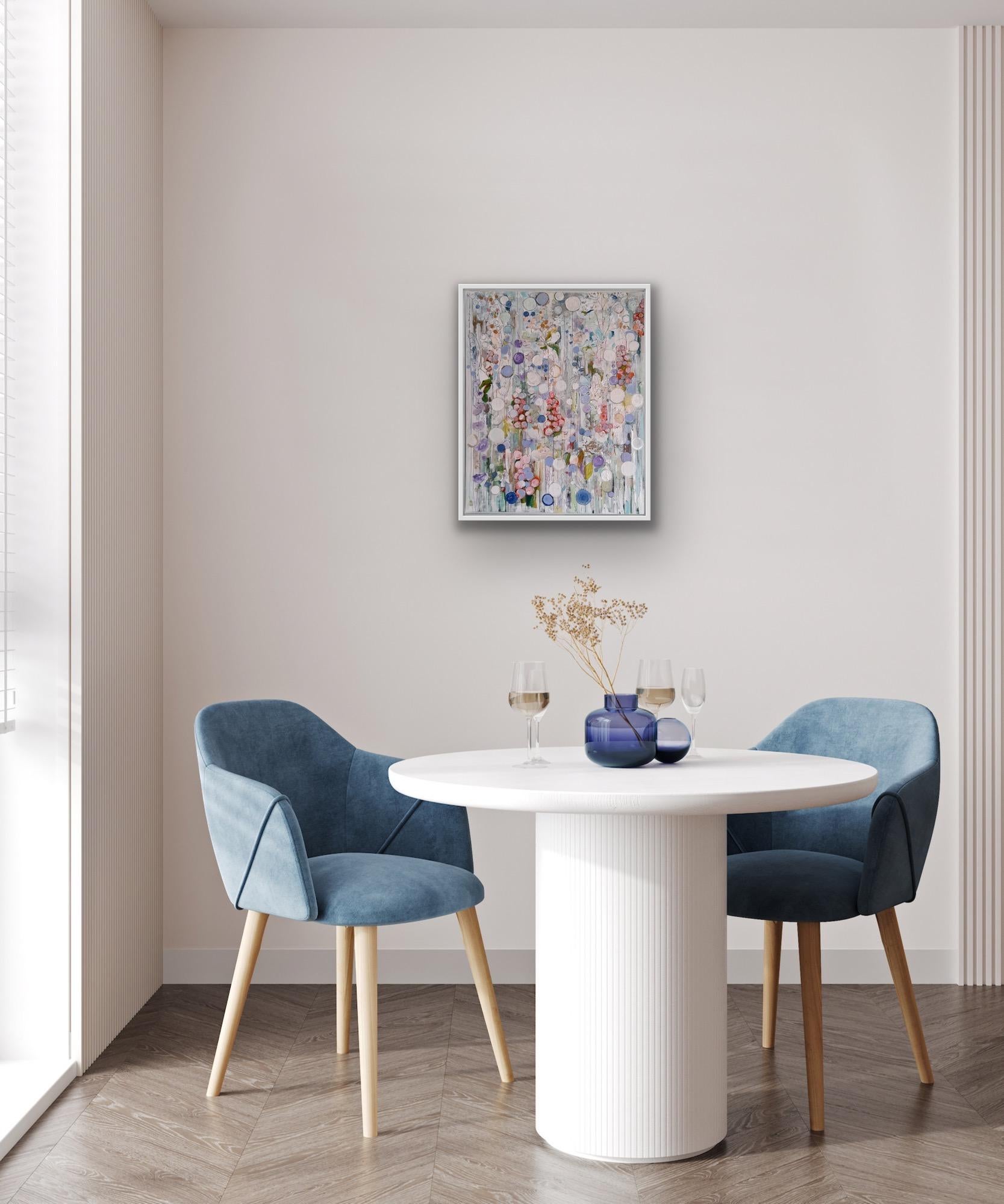 Jardín de flores blancas, arte abstracto, arte paisajístico, floral, impresionismo en venta 5