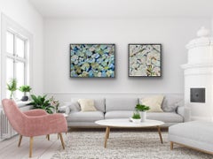 Winter Blossoms 
Blossoms for August #2, diptych, Original Painting