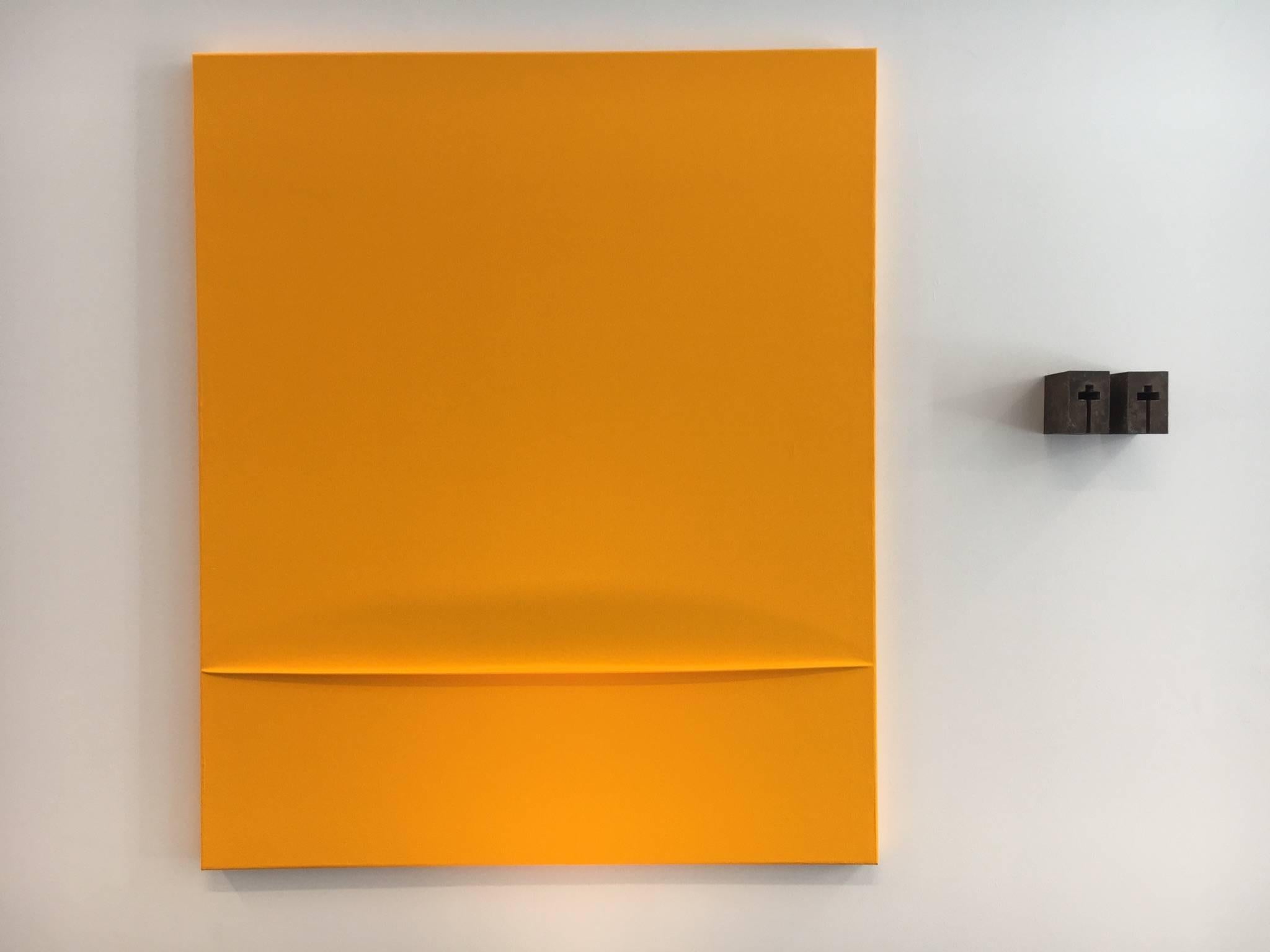 Catherine Vandeven Abstract Painting - One Horizontal Orange