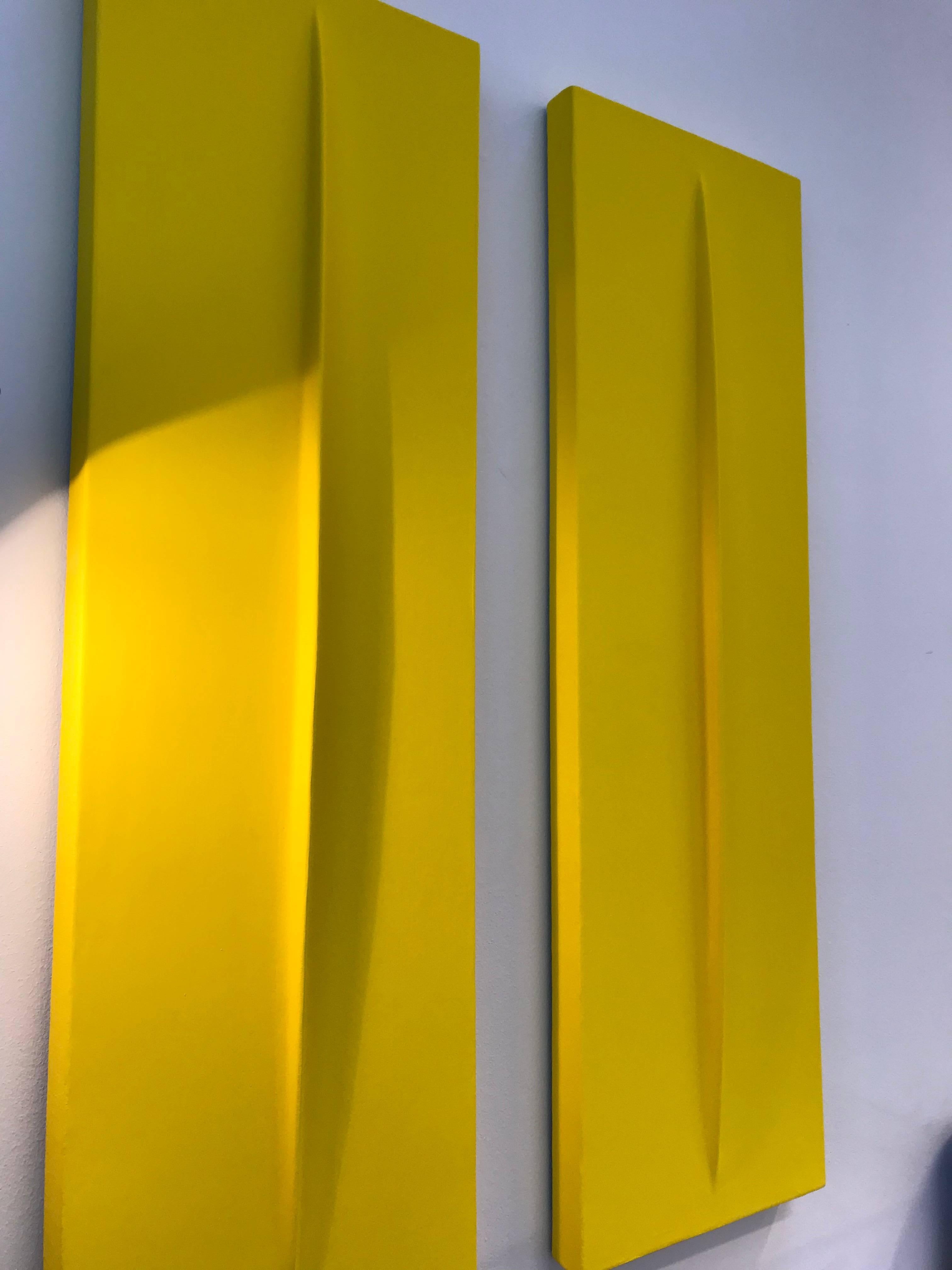 Yellow Vertical Pleat For Sale 1