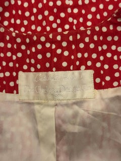 Catherine Walker Red and White Spot Skirt Suit