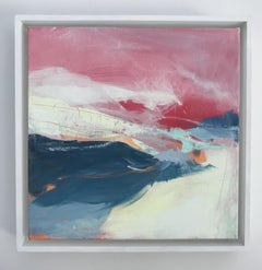 Catherine Warren, Red Sky, Original Abstract Art, Affordable Art