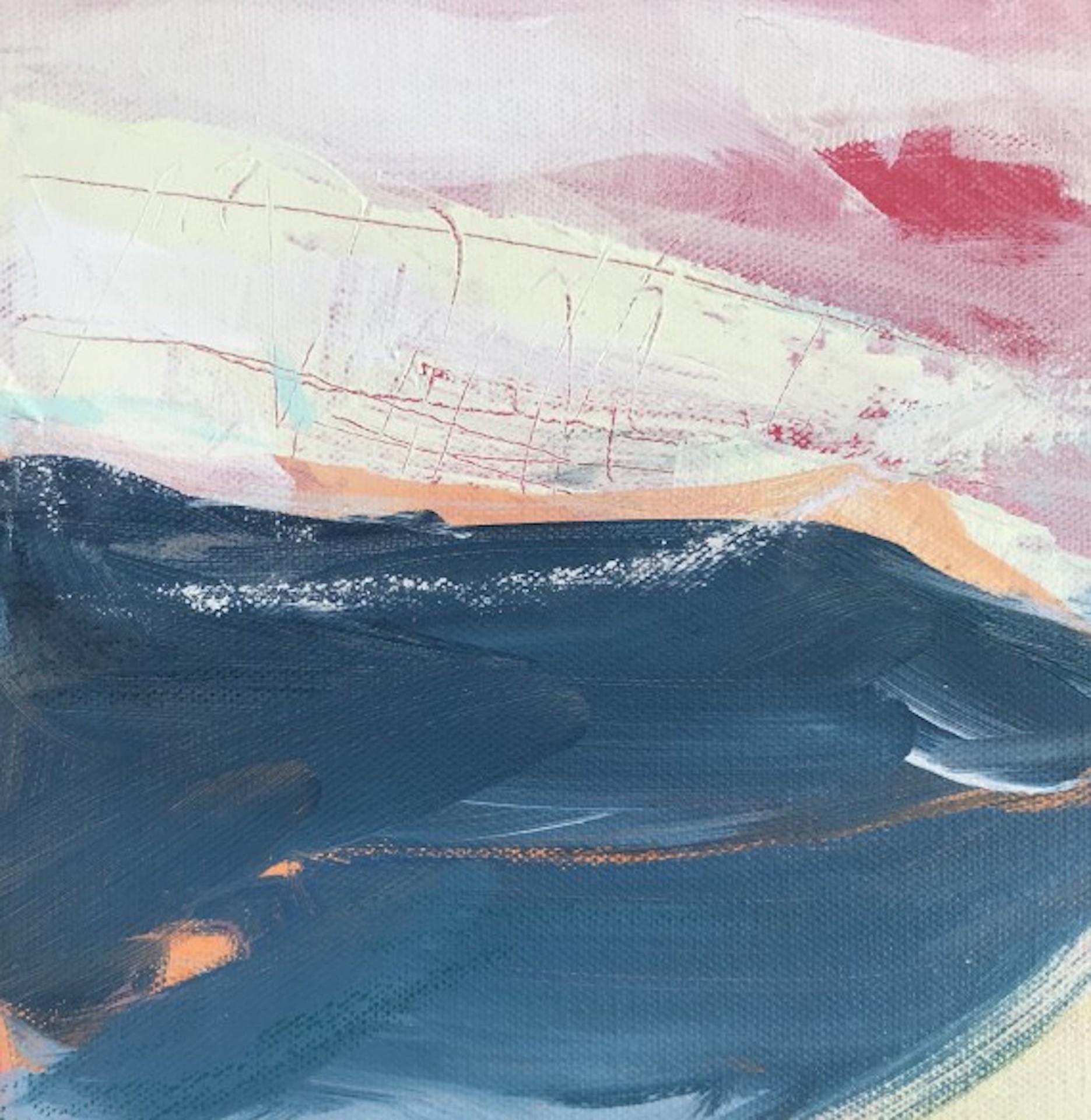 Catherine Warren, Red Sky, Original Abstract Art, Affordable Art 1