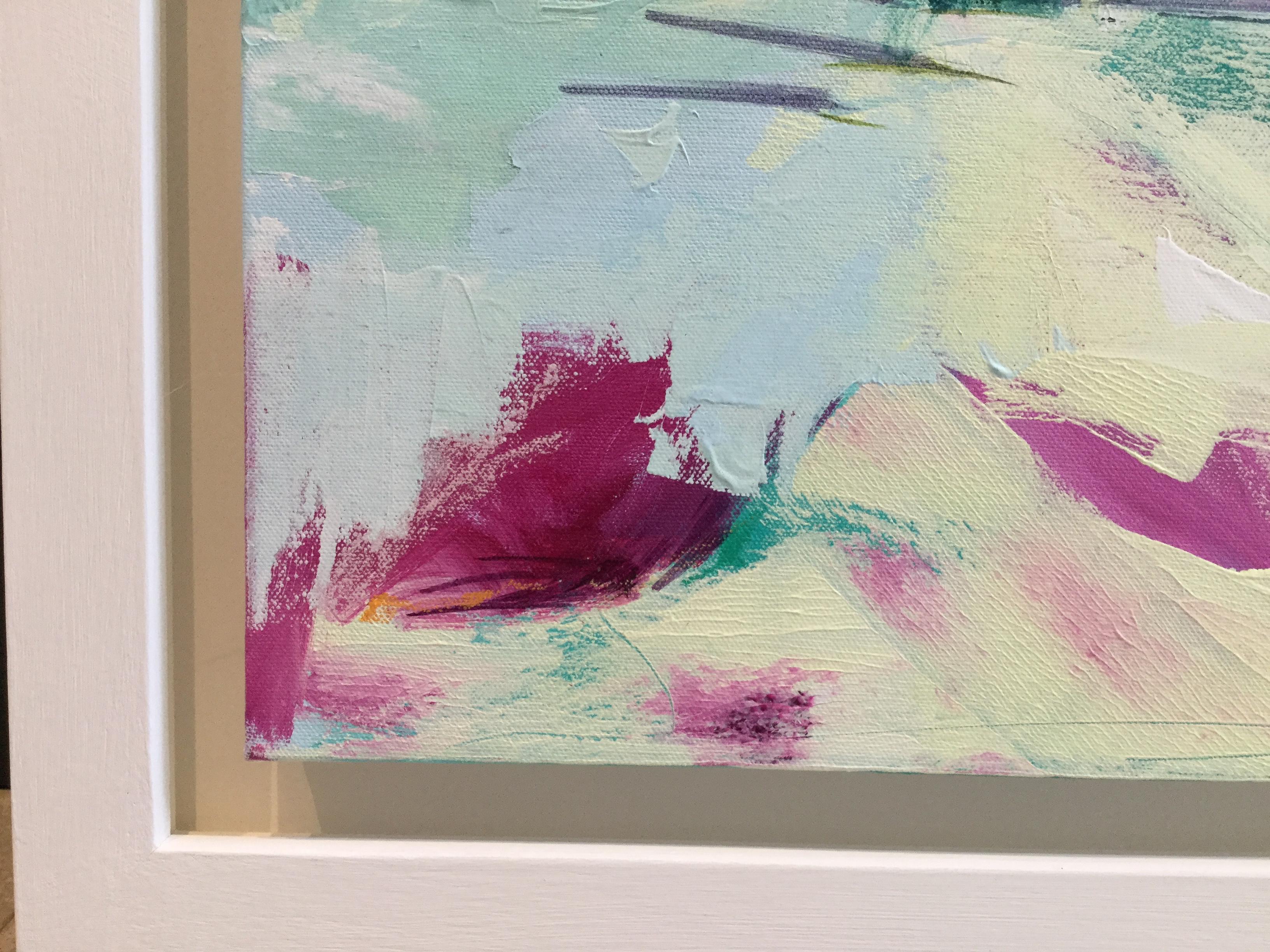 Chiringuito DE CATHERINE WARREN, Arte brillante, Arte marino, Pintura abstracta en venta 2