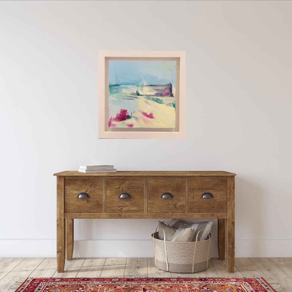 Chiringuito DE CATHERINE WARREN, Arte brillante, Arte marino, Pintura abstracta - Painting de Catherine Warren