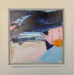 Catherine Warren, Pink Cliff, Pittura astratta originale, Arte accessibile