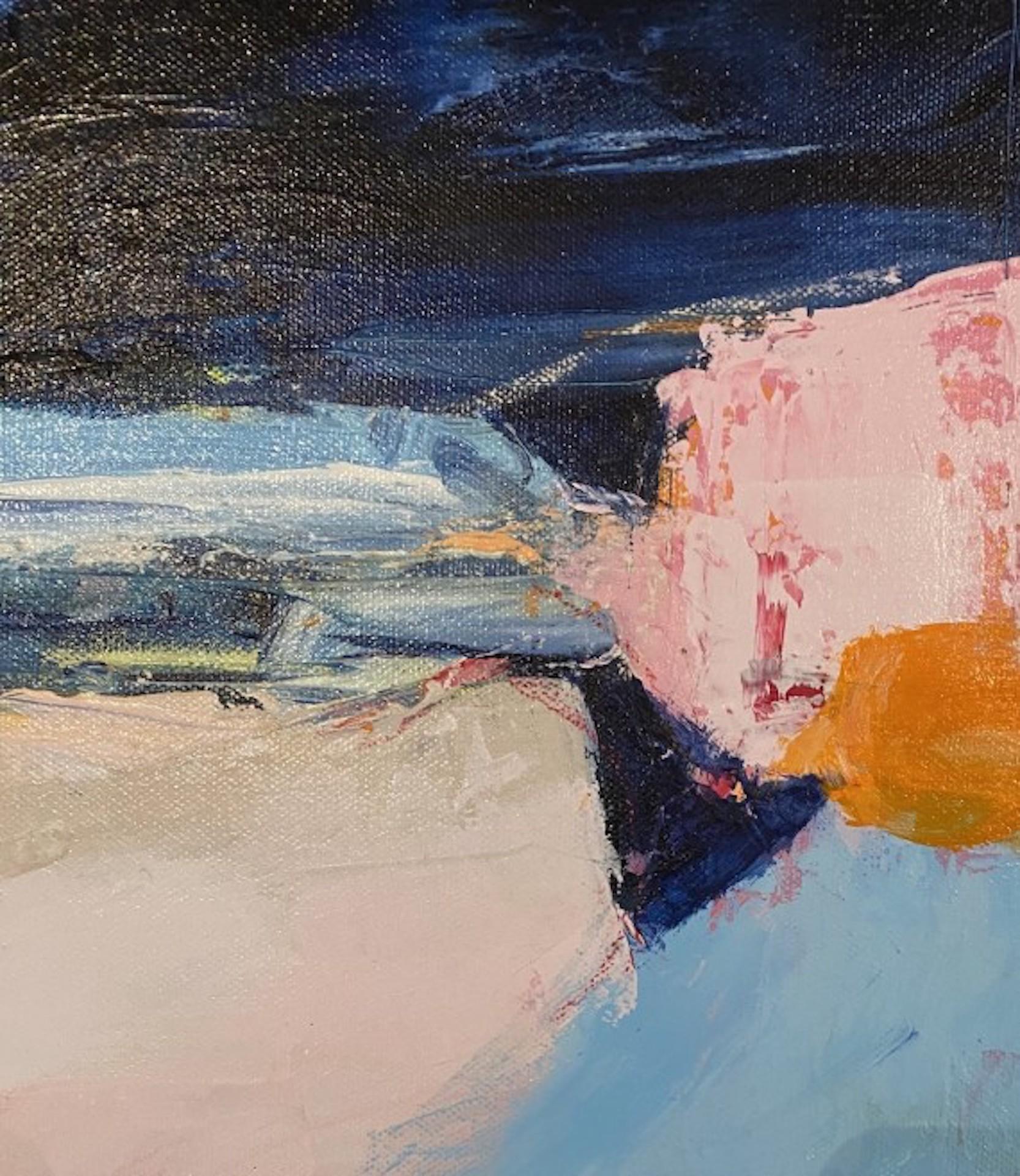 Catherine Warren, Pink Cliff, Original Abstract Painting, Affordable Art 1