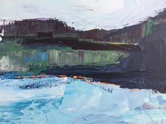 From the Boat di Catherine Warren, Pittura acrilica originale, paesaggio