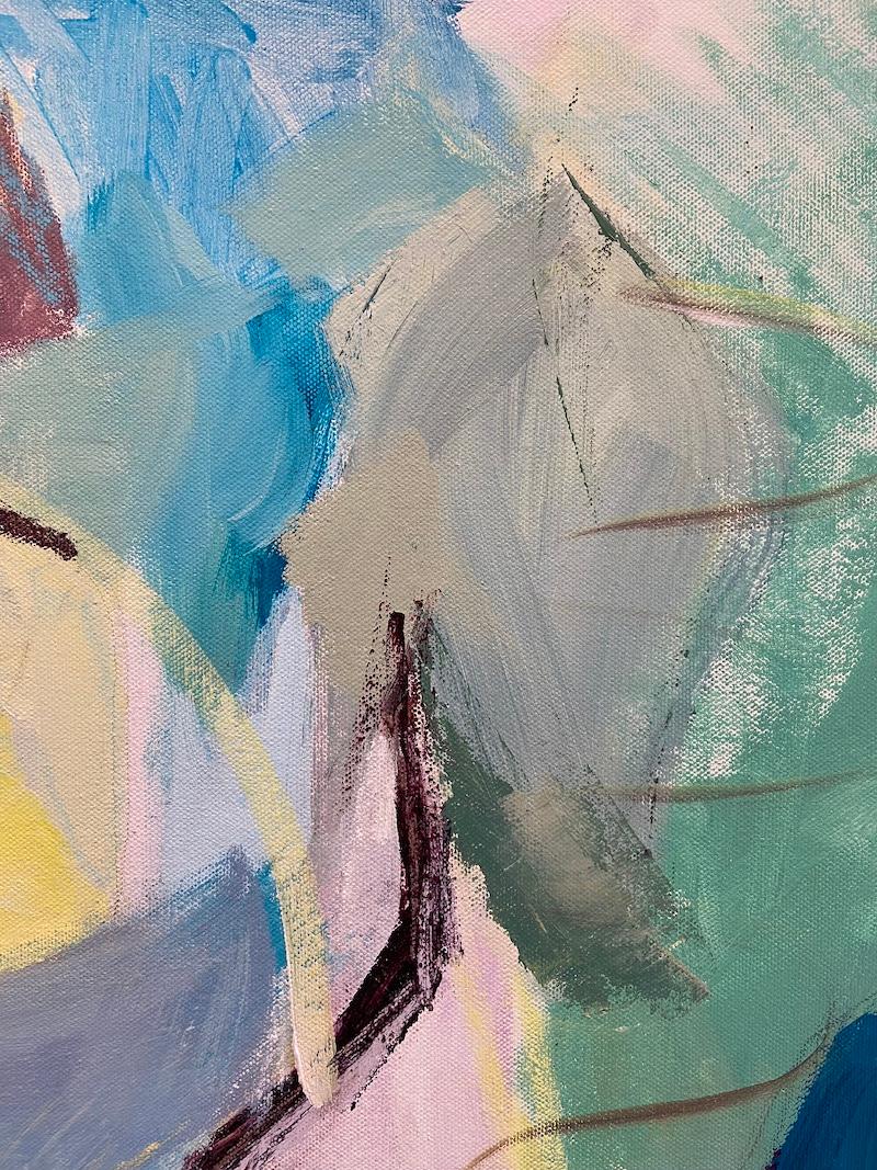 Arches espagnoles, peinture originale, peinture contemporaine, abstraite - Gris Abstract Painting par Catherine Warren